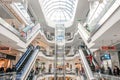 Shopping centre Lubava. Modern mall interior Royalty Free Stock Photo